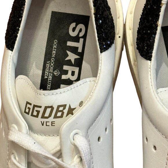 Golden Goose Deluxe Brand GGDB/Starter, White with Black Heel Accent, Size 39 - Picture 8 of 14